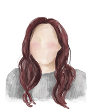 Watercolor illustration of Nina Dinh